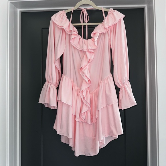 Pink Ruffled Dress - Picture 2 of 3